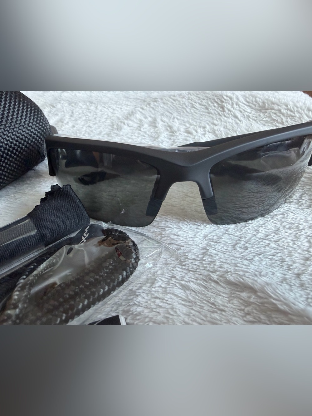 Canon Black Shield Sunglasses with Dark Smoke Lenses